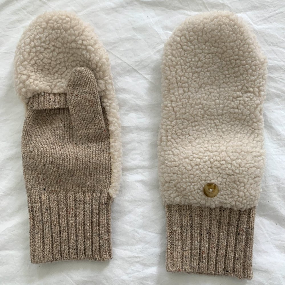 Madewell Teddy Glitten Mittens NWOT